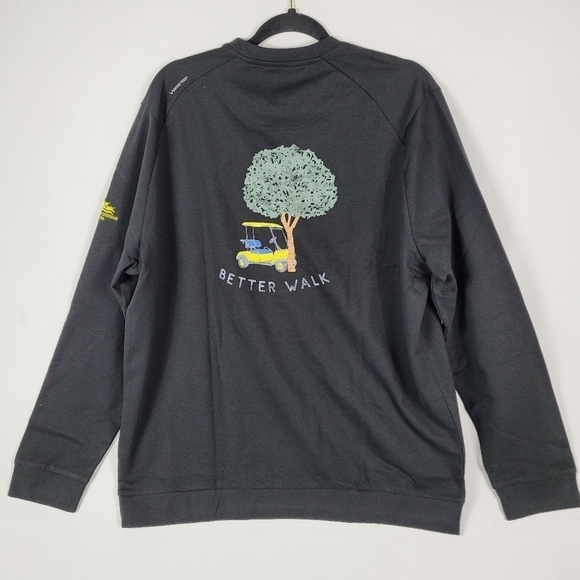 Callaway Golf Men's Sweatshirt Round Neck River Crossing Club Black Size XL NWT - Picture 6 of 10